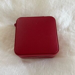 NWOT Mark & Graham Red Travel Jewelry Case